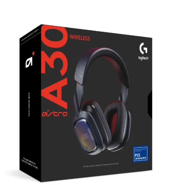 سماعة رأس لاسلكية ASTRO A30 باللون الأسود