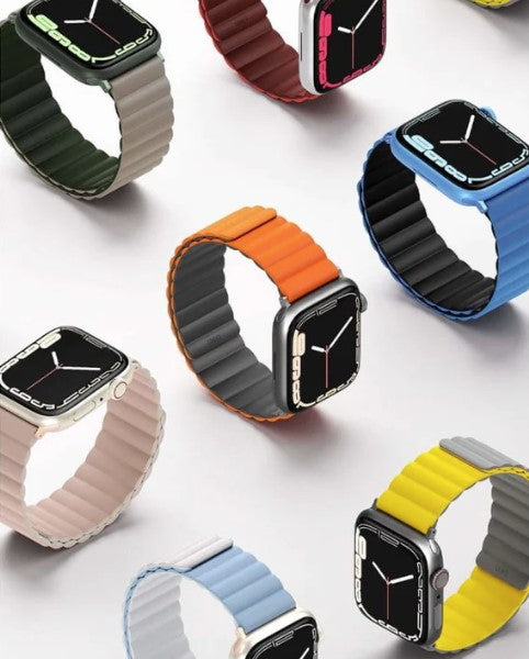 حزام سيليكون مغناطيسي قابل للعكس لساعة Apple Watch