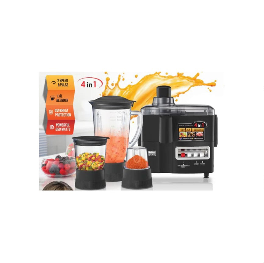 خلاط وعصارة سانفورد 4 في 1 Sf5501jb
