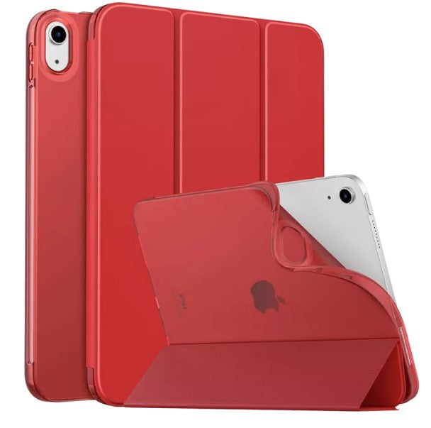 حافظة لجهاز Apple iPad الجيل العاشر 2022 (10.9 بوصة، تنبيه/سكون تلقائي) - أحمر