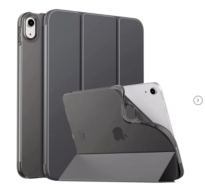 حافظة لجهاز Apple iPad الجيل العاشر 2022 (10.9 بوصة، خاصية الإيقاظ/السكون التلقائي) - رمادي