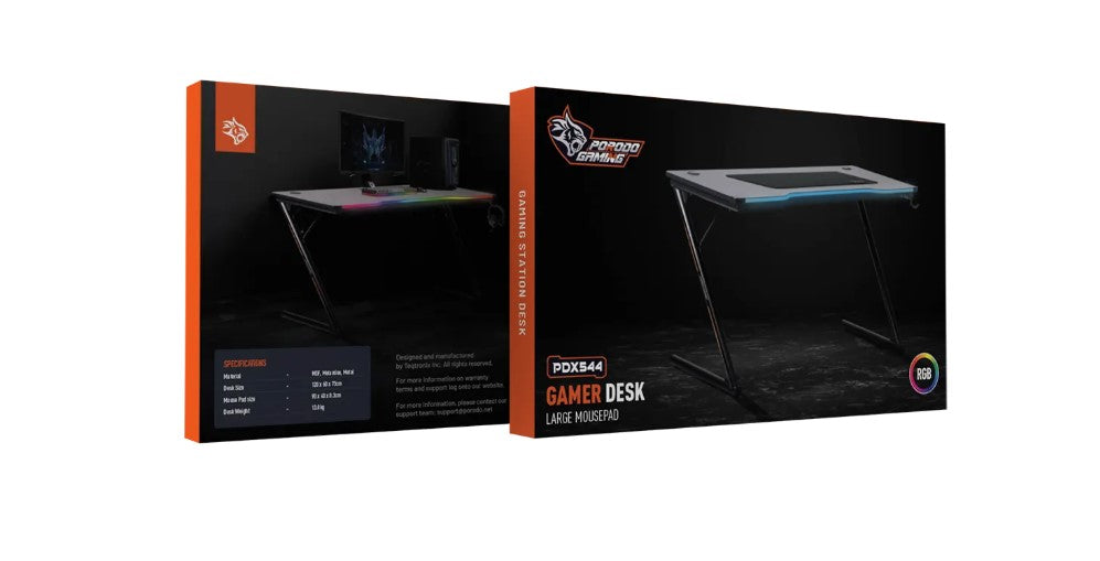 مكتب ألعاب Porodo Gaming PDX544 - أسود