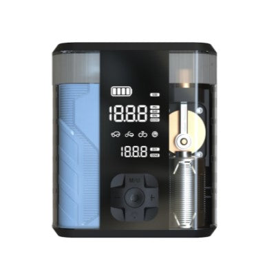 ضاغط هواء Powerology 8800mAh Jump Start - شفاف