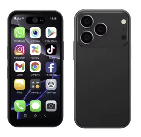 إصدار خاص من هاتف Soyes 17Pro Max Mini الذكي - أسود