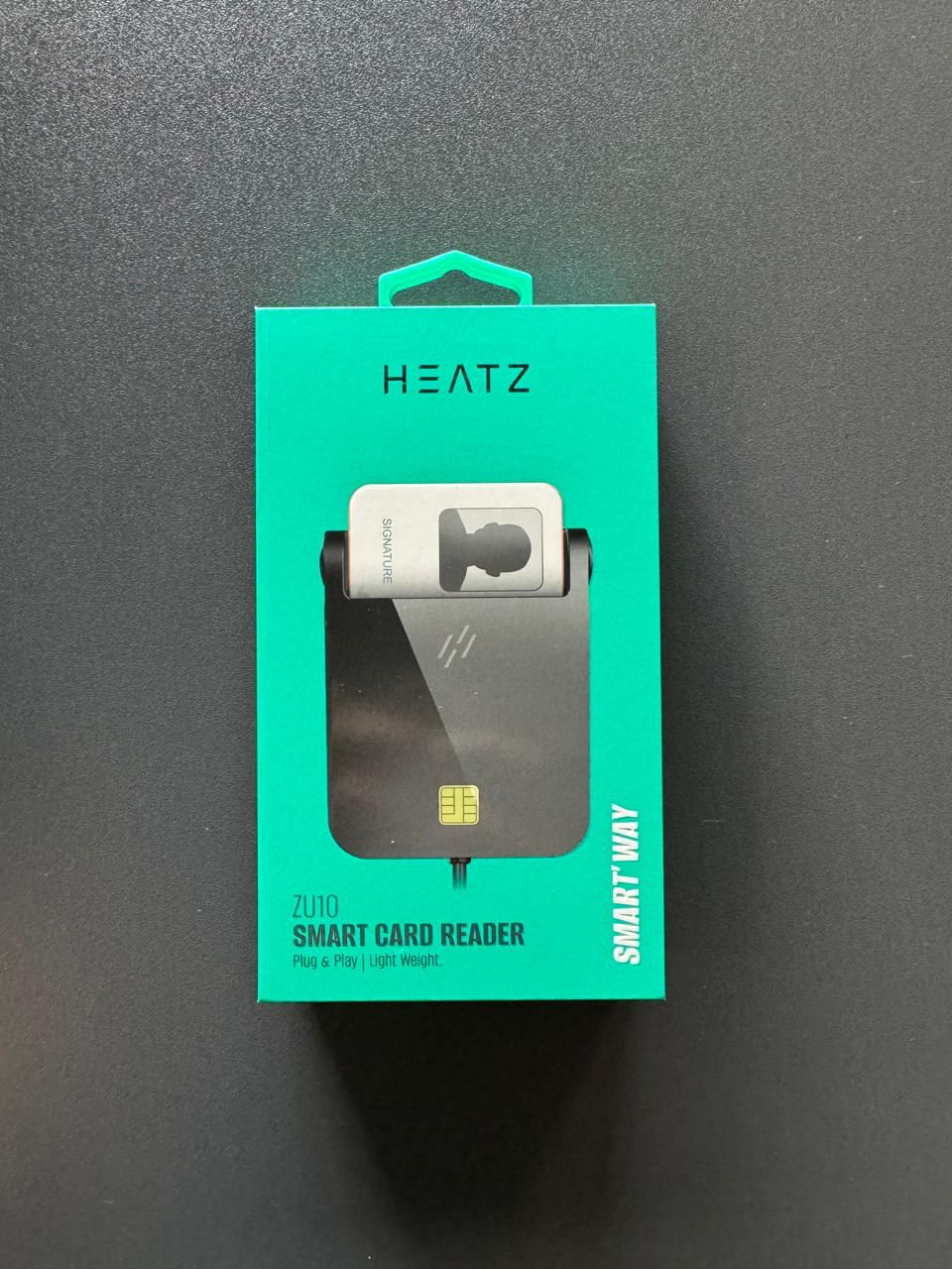 قارئ بطاقات الهوية الذكية HEATZ ZU10 - جهاز USB 2.0 للتوصيل والتشغيل لضمان التعرف الآمن،